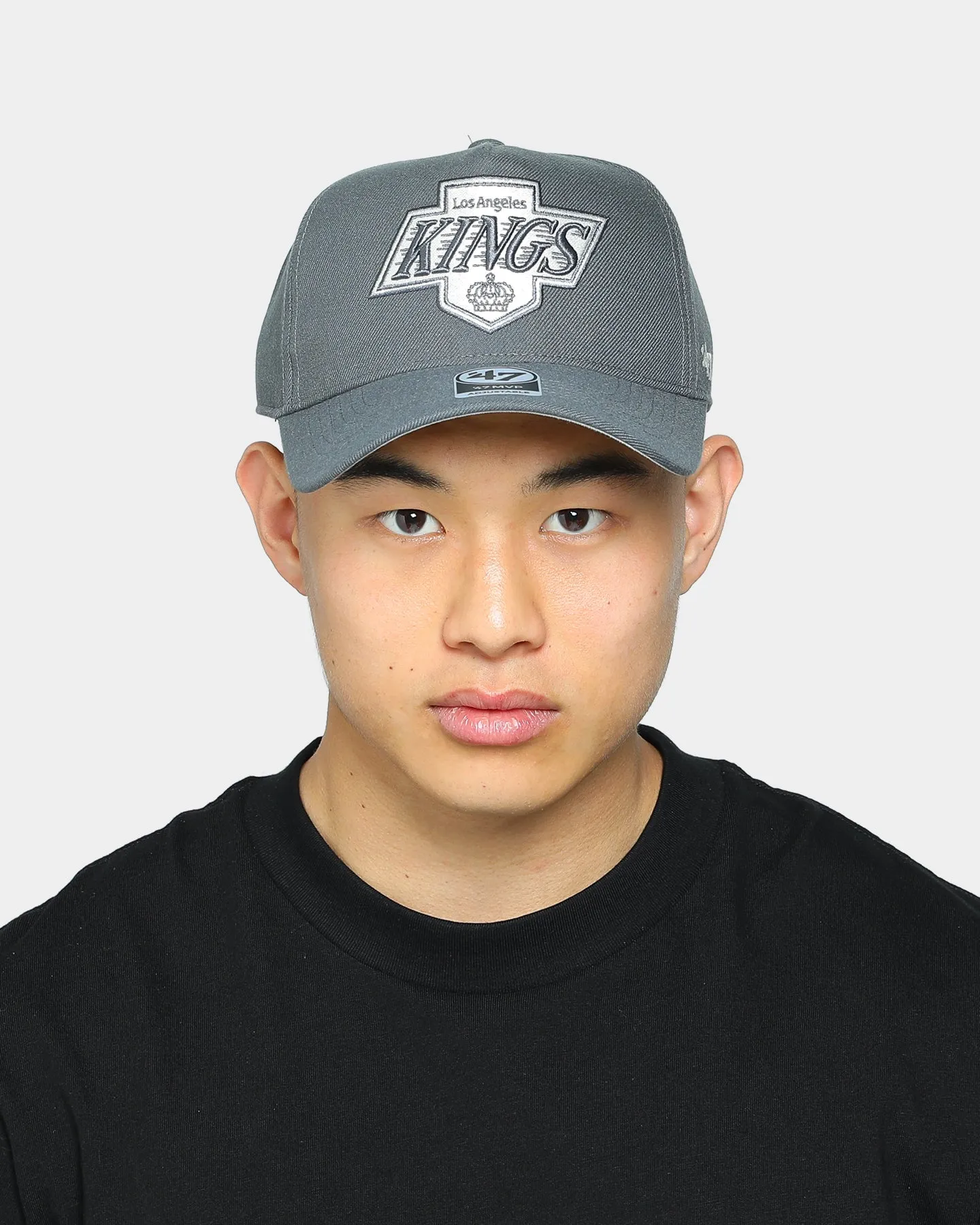 47 Brand Men's Los Angeles Kings MVP DT Snapback Charcoal