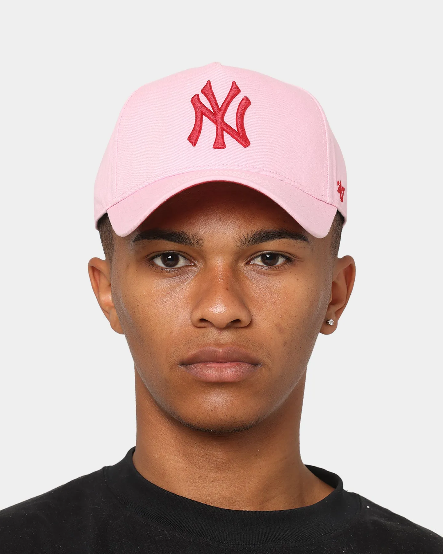 47 Brand New York Yankees Legend Replica 'Lover Not A Fighter' MVP DT Snapback Petal Pink