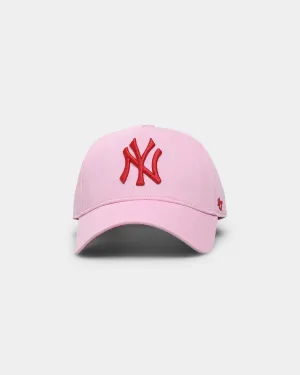47 Brand New York Yankees Legend Replica 'Lover Not A Fighter' MVP DT Snapback Petal Pink