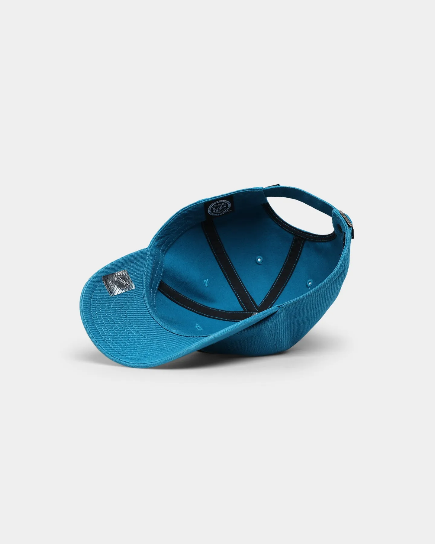 47 Brand San Jose Sharks Clean Up Strapback Dark Teal