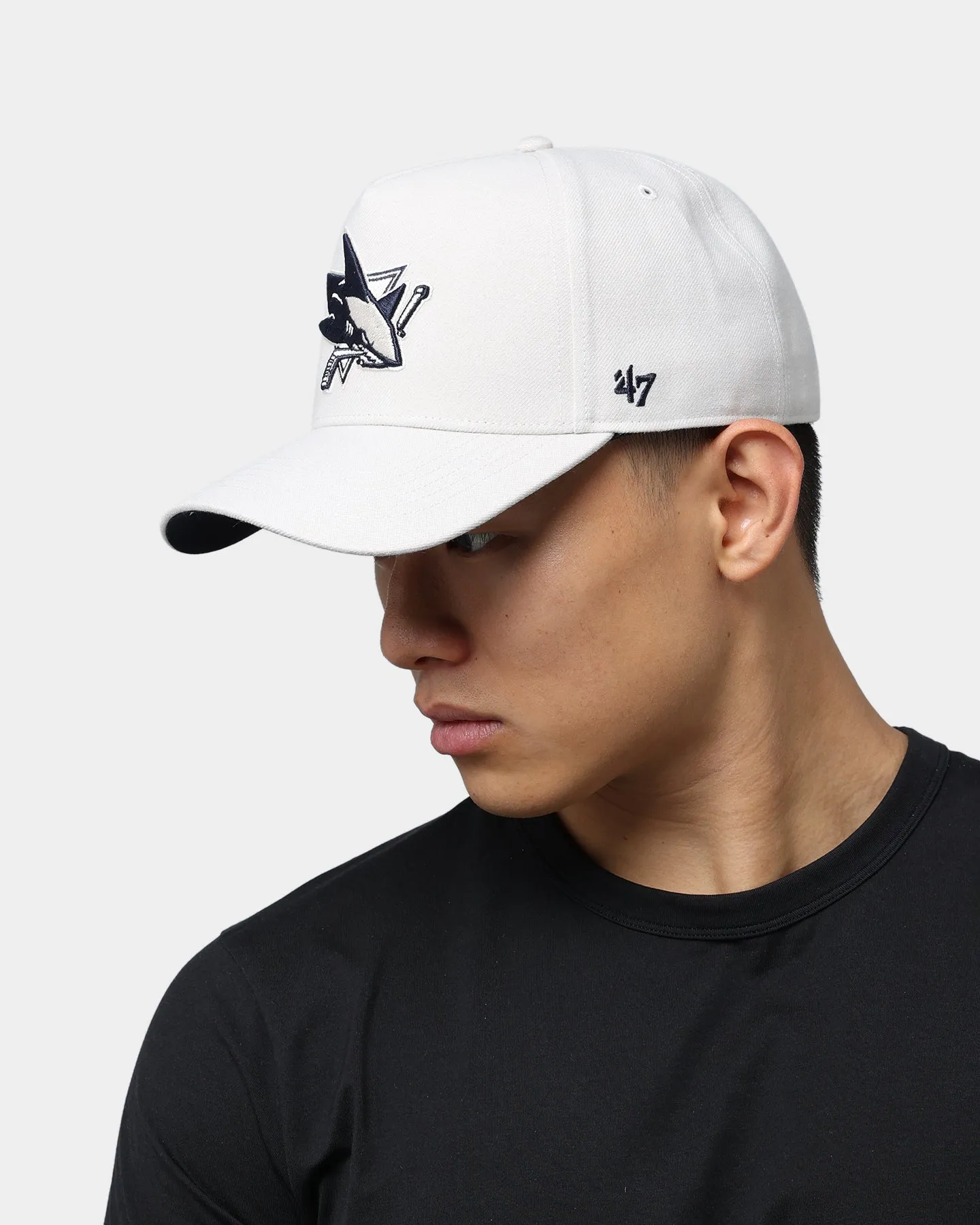 47 Brand San Jose Sharks Replica MVP DT Snapback Bone/Navy
