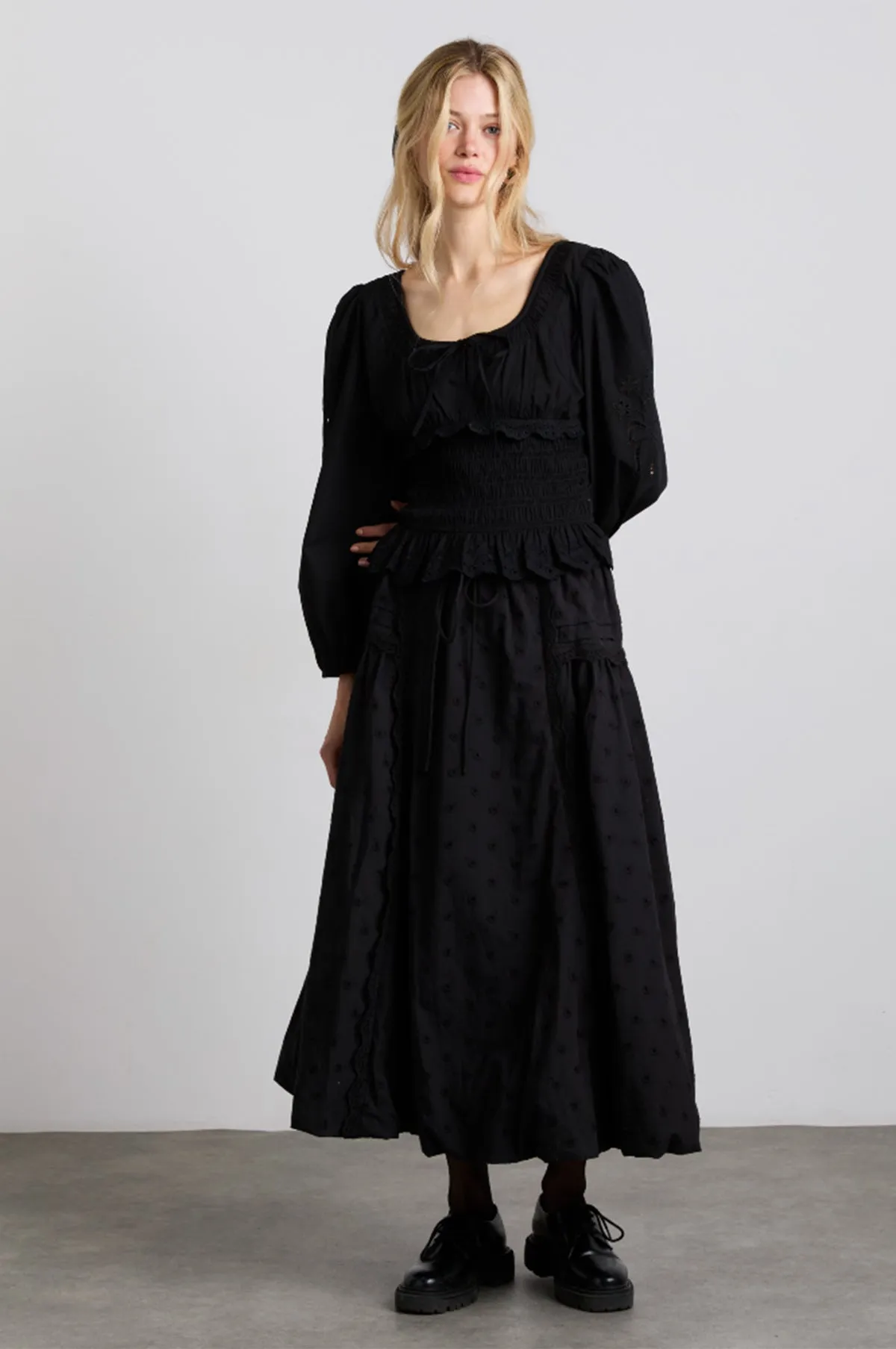 Agatha Puff Skirt Black