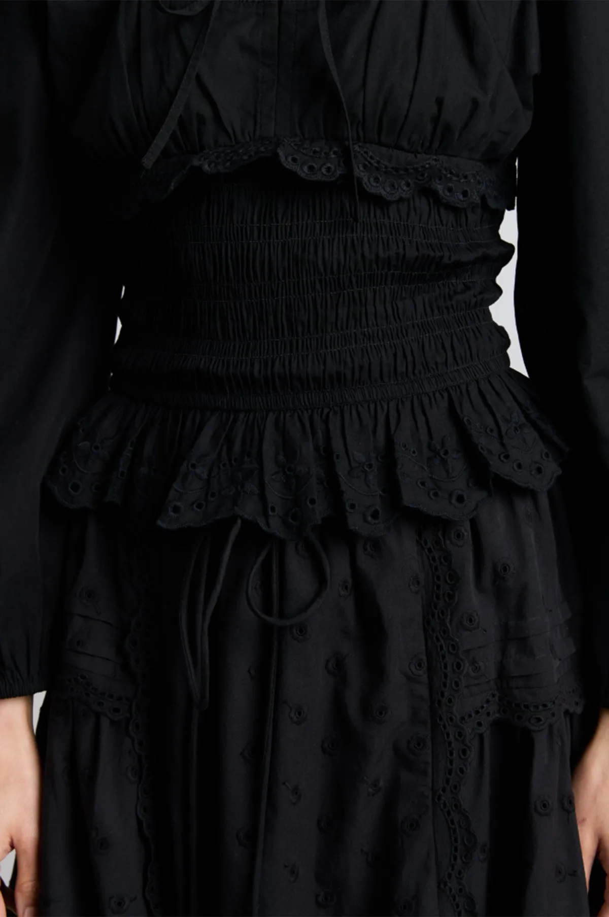 Agatha Puff Skirt Black
