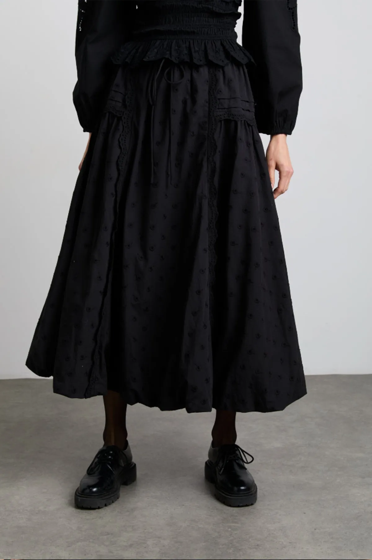 Agatha Puff Skirt Black