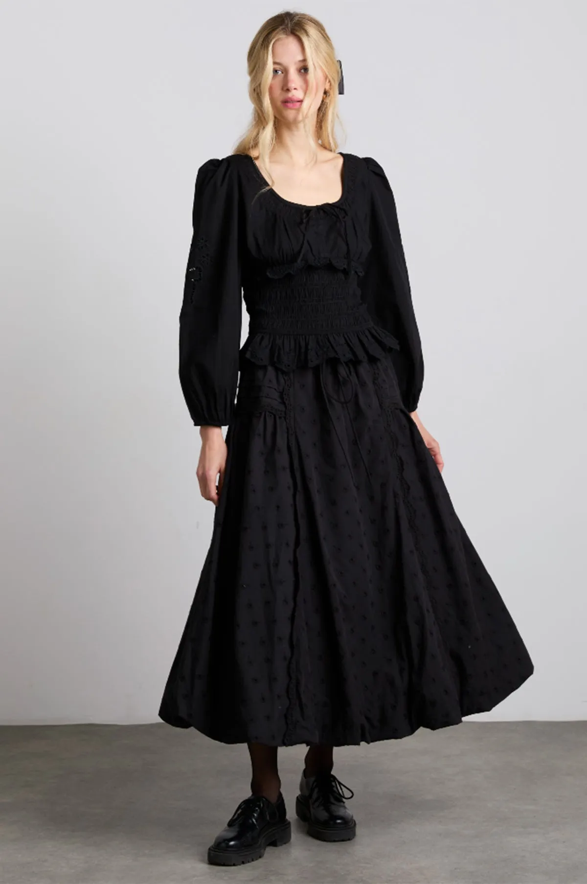 Agatha Puff Skirt Black