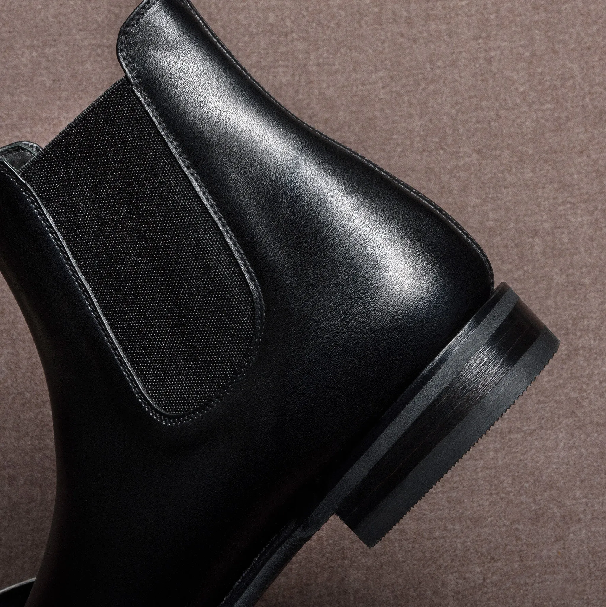 Blaine Wholecut Chelsea Black Calf