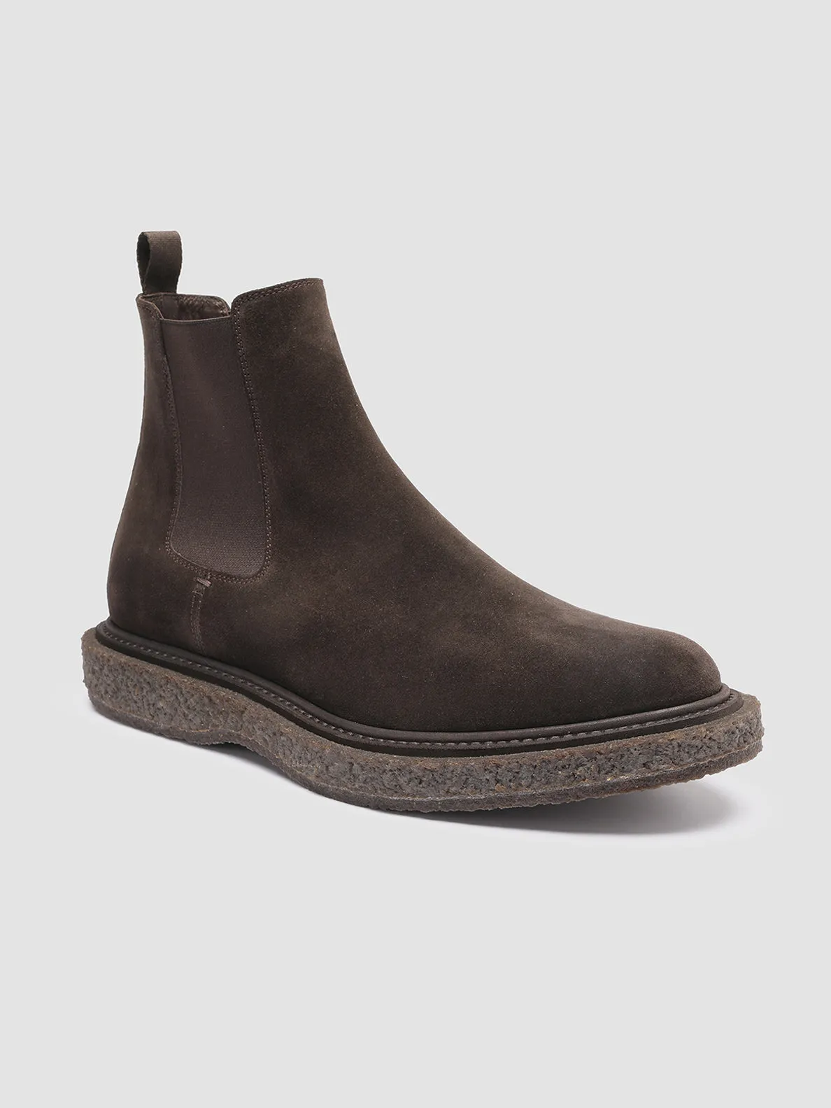 BULLET 002 - Gray Suede Chelsea Boots