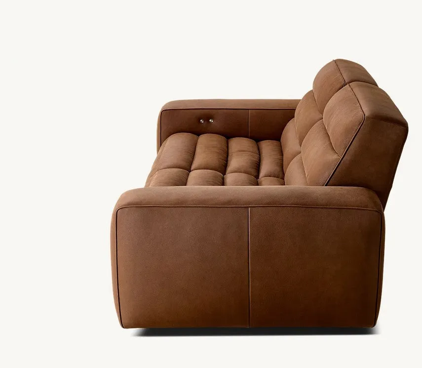 Chelsea Motion Leather Modular 2-Piece Recliner Sofa by Couch.com