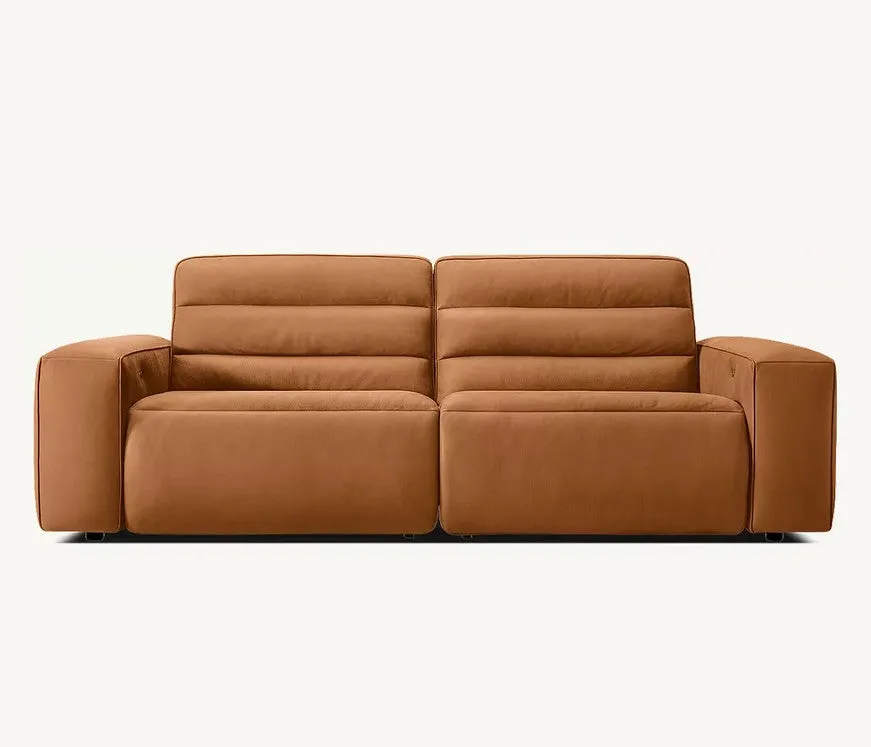 Chelsea Motion Leather Modular 2-Piece Recliner Sofa by Couch.com