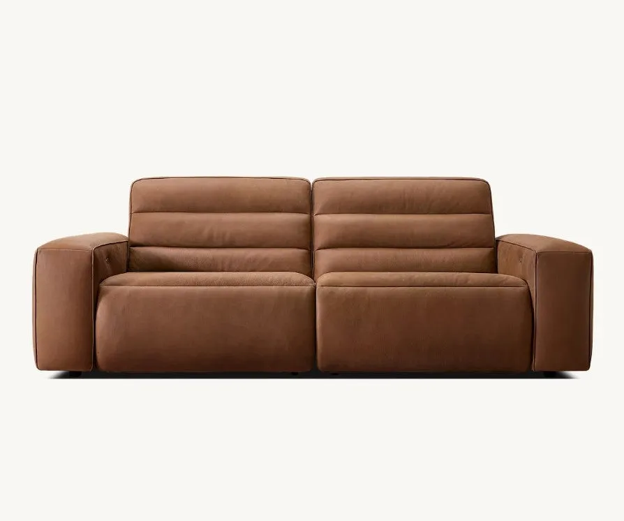 Chelsea Motion Leather Modular 2-Piece Recliner Sofa by Couch.com