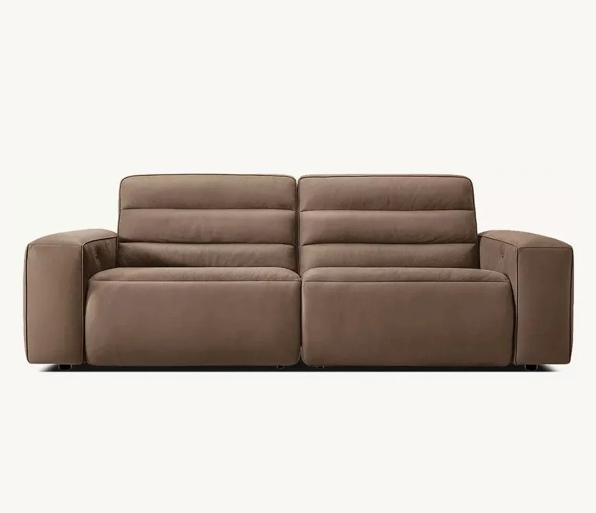 Chelsea Motion Leather Modular 2-Piece Recliner Sofa by Couch.com