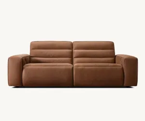 Chelsea Motion Leather Modular 2-Piece Recliner Sofa by Couch.com