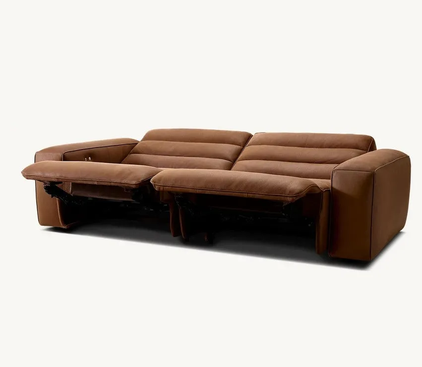 Chelsea Motion Leather Modular 2-Piece Recliner Sofa by Couch.com