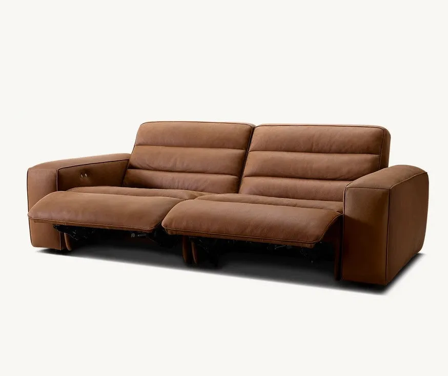 Chelsea Motion Leather Modular 2-Piece Recliner Sofa by Couch.com
