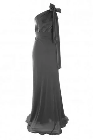 Chelsea Two-Tone Gown in Black