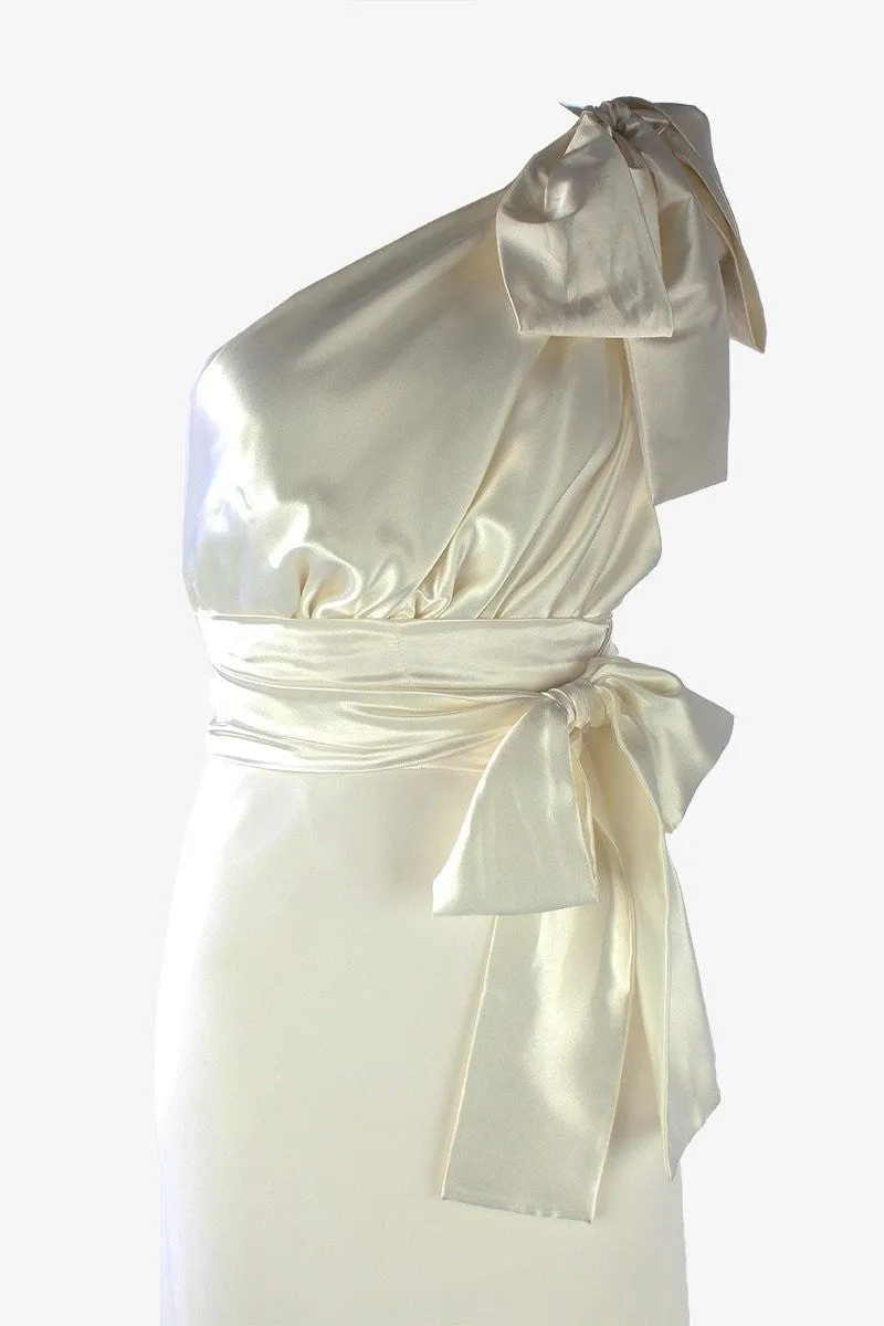 Chelsea Two-Tone Gown in Ivory