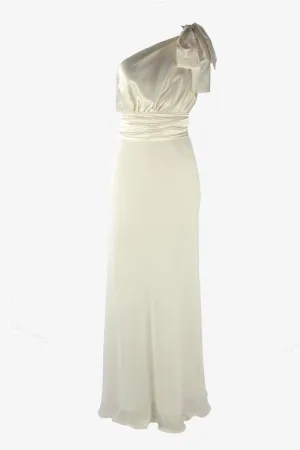 Chelsea Two-Tone Gown in Ivory
