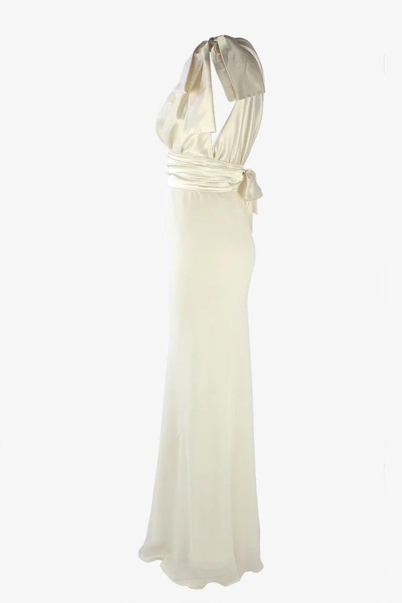 Chelsea Two-Tone Gown in Ivory