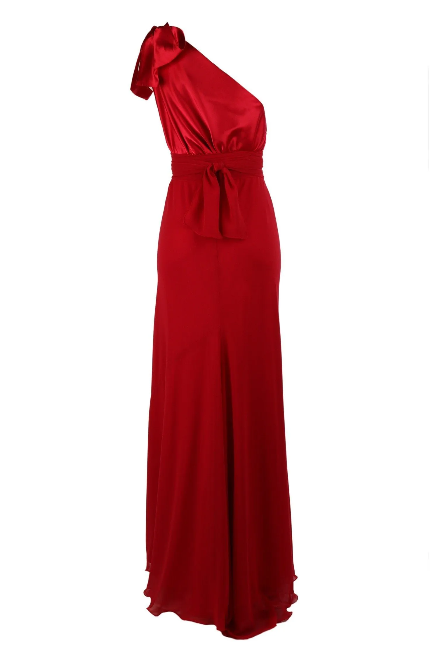 Chelsea Two-Tone Gown in Red