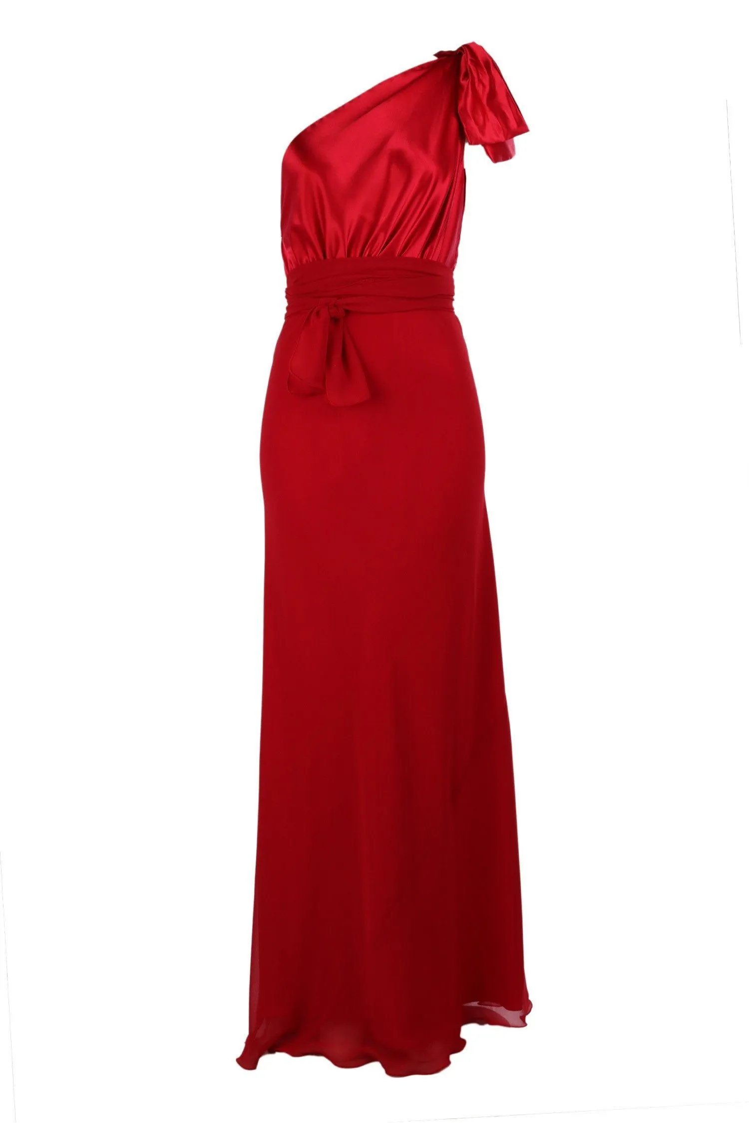 Chelsea Two-Tone Gown in Red