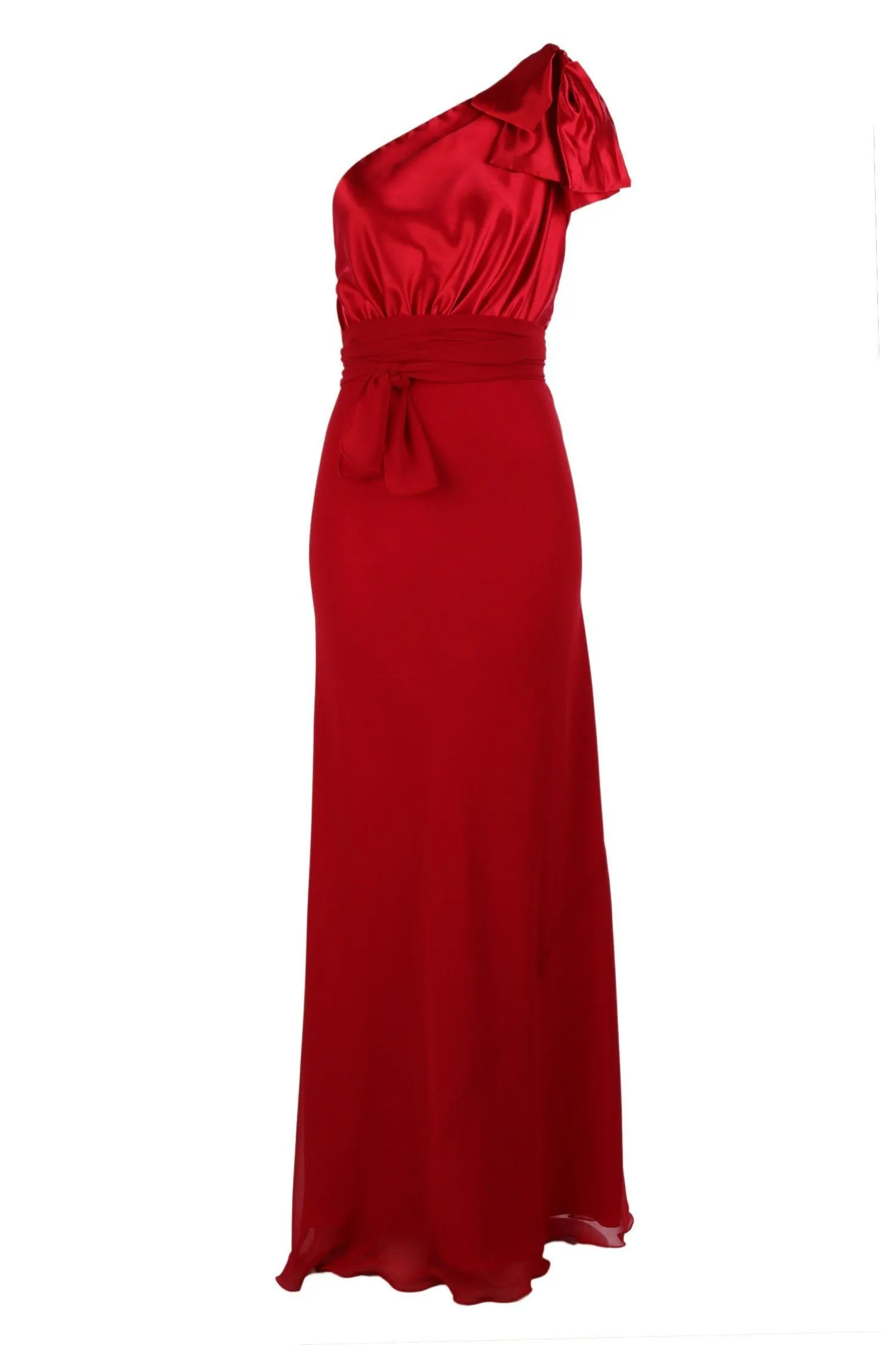 Chelsea Two-Tone Gown in Red