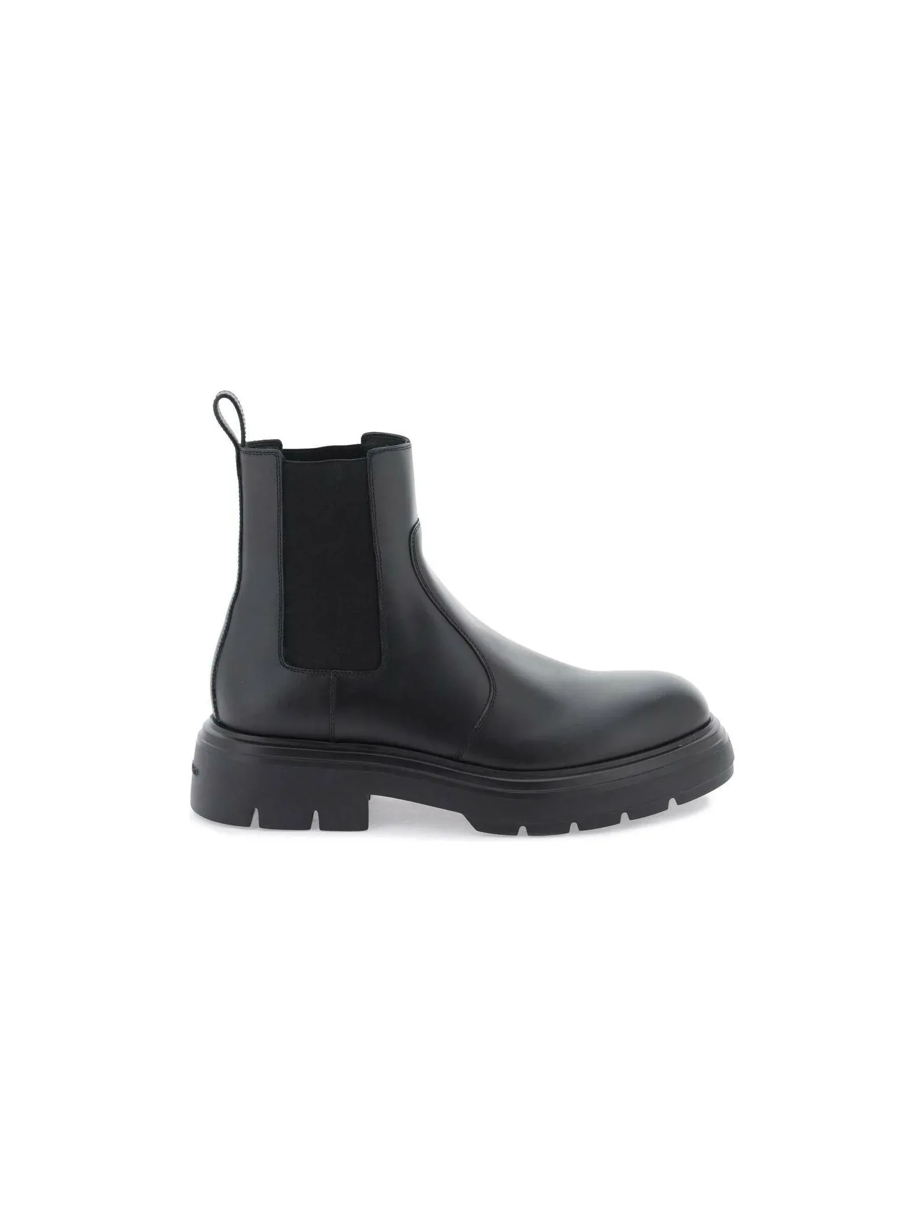 Chunky Leather Chelsea Boots