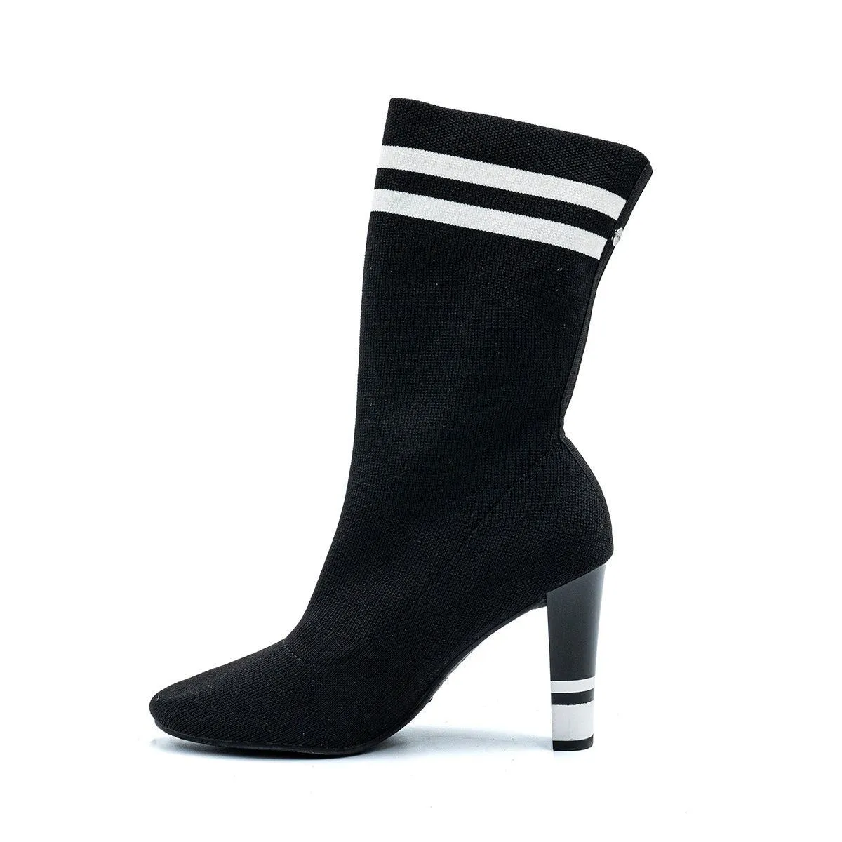 Circus Sock High Boots Fabric Black Colour For Women