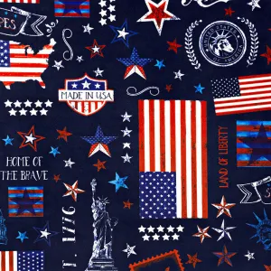 Cuddle® Prints - Americana Ink Digitally Printed Minky Yardage