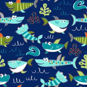 Cuddle® Prints - Sharkies Sea Digitally Printed Yardage