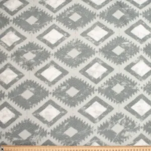 Diamonds on Grey Printed Polar Fleece Design 232
