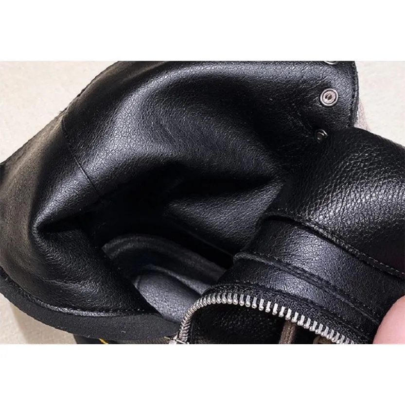 Funki Buys | Boots | Women's Mid Calf Biker Style Punk Boots