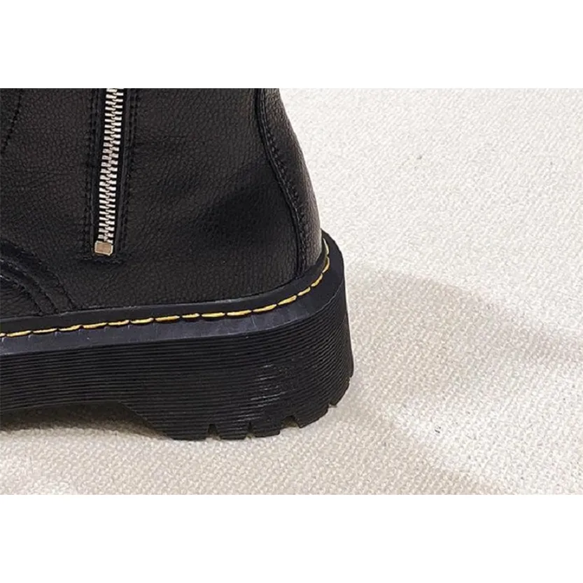 Funki Buys | Boots | Women's Mid Calf Biker Style Punk Boots