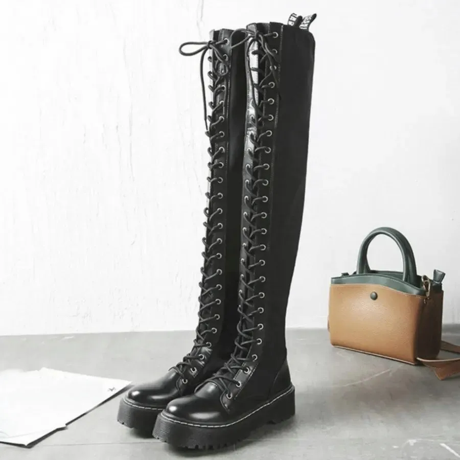 Funki Buys | Boots | Women's Platform Over Knee Sneaker Boot