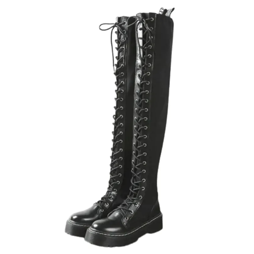 Funki Buys | Boots | Women's Platform Over Knee Sneaker Boot