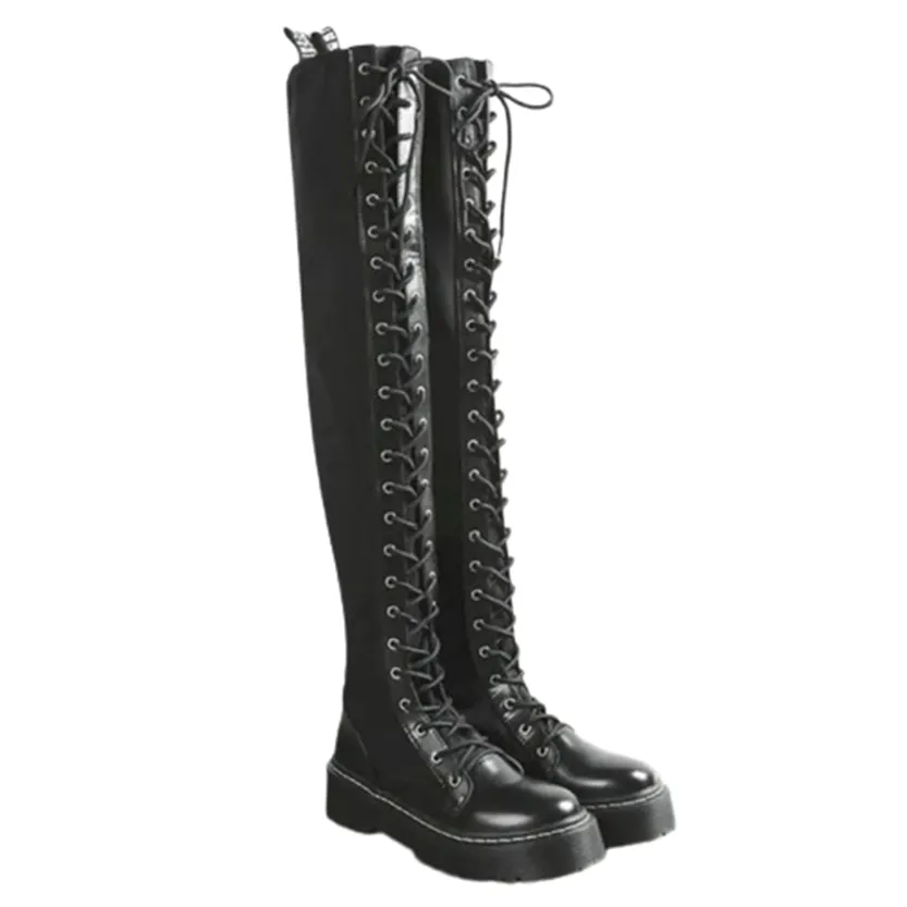 Funki Buys | Boots | Women's Platform Over Knee Sneaker Boot