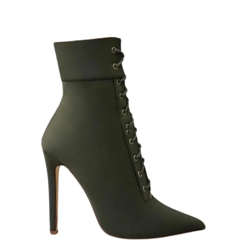 Funki Buys | Boots | Women's Pointed Toe Stiletto Short Boots
