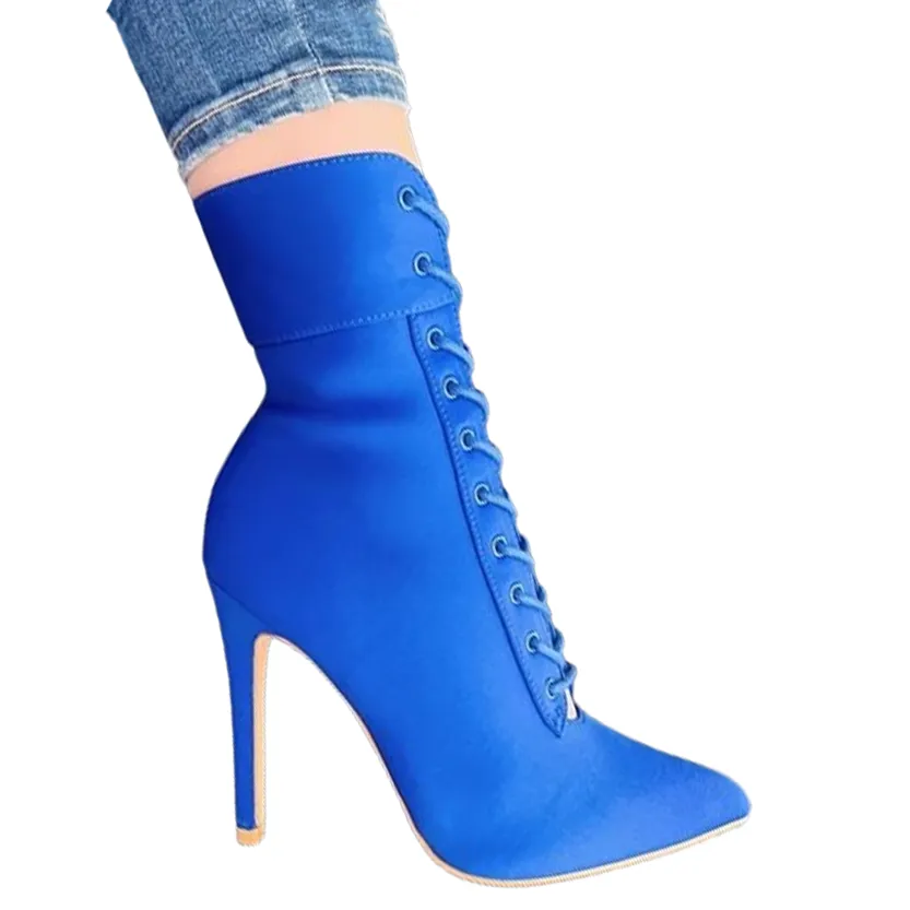 Funki Buys | Boots | Women's Pointed Toe Stiletto Short Boots