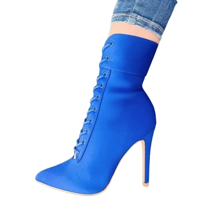 Funki Buys | Boots | Women's Pointed Toe Stiletto Short Boots