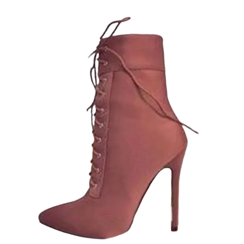 Funki Buys | Boots | Women's Pointed Toe Stiletto Short Boots
