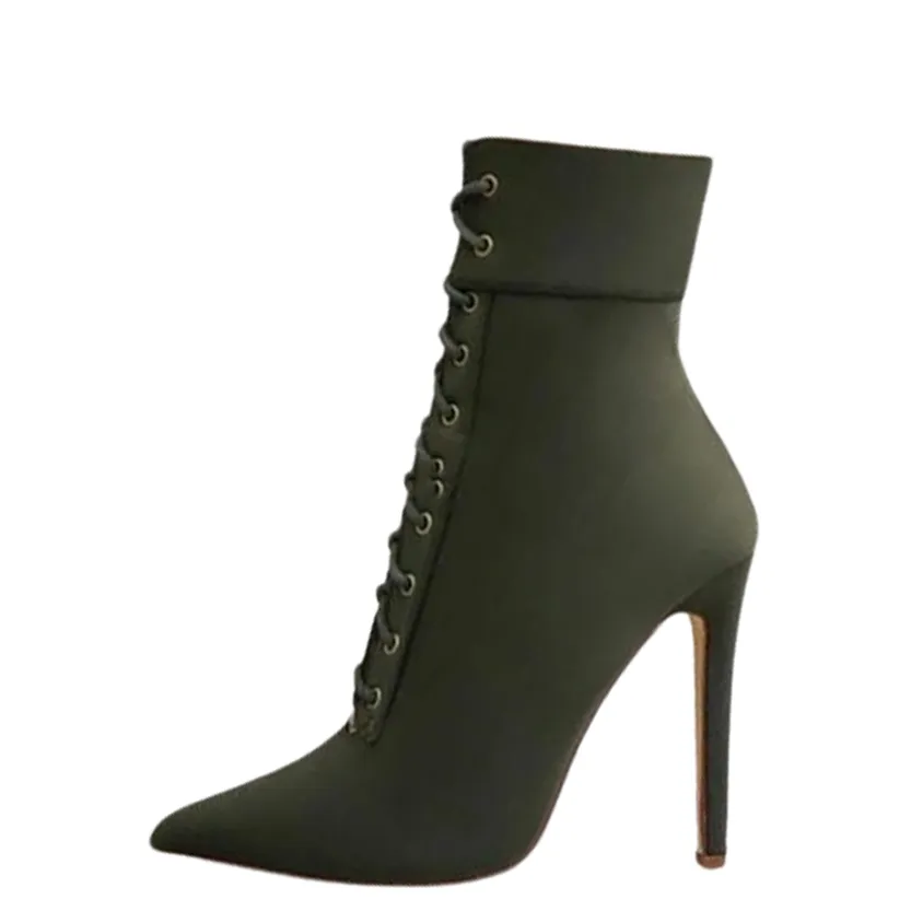 Funki Buys | Boots | Women's Pointed Toe Stiletto Short Boots