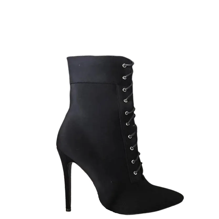 Funki Buys | Boots | Women's Pointed Toe Stiletto Short Boots