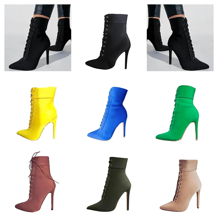 Funki Buys | Boots | Women's Pointed Toe Stiletto Short Boots