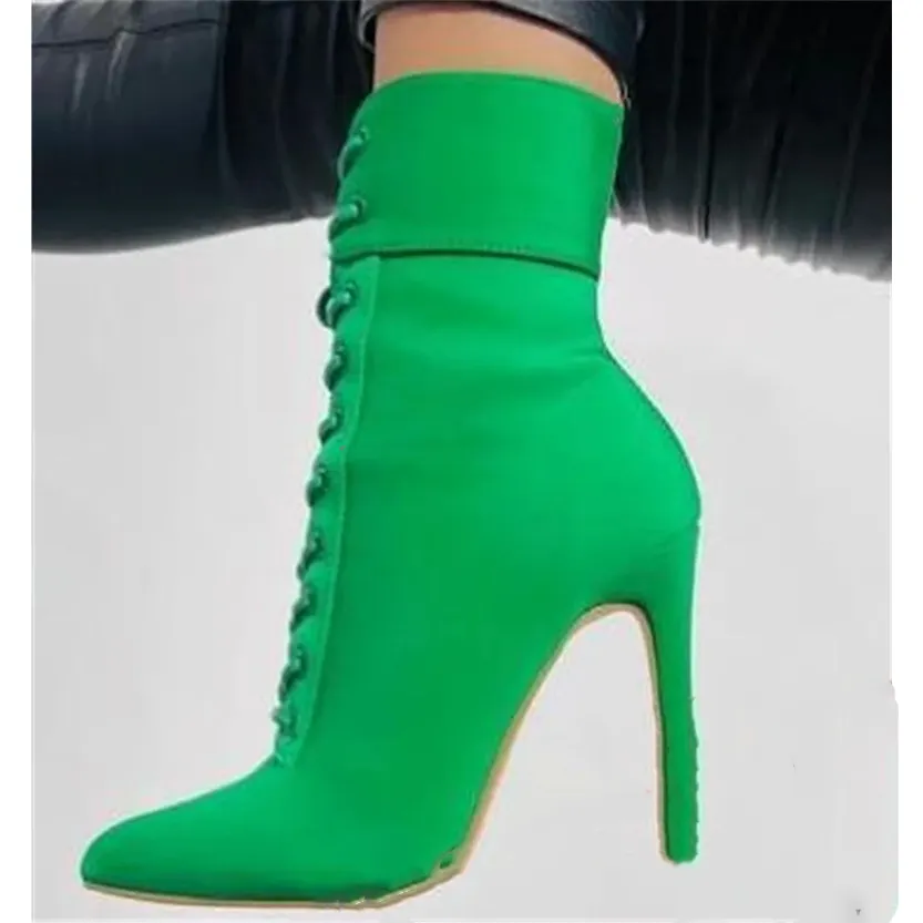 Funki Buys | Boots | Women's Pointed Toe Stiletto Short Boots