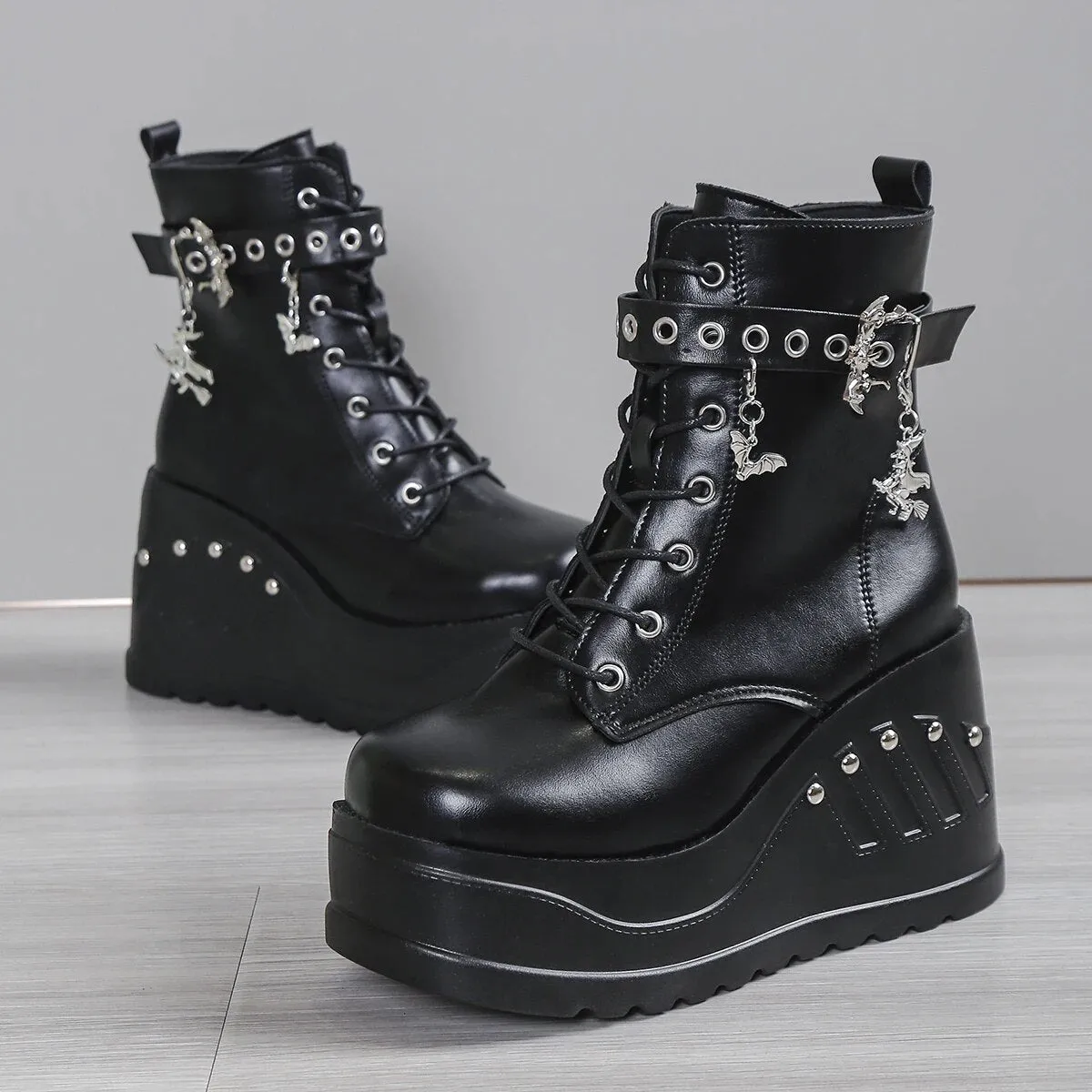 Funki Buys | Boots | Women's Punk Chunky Platform Creepers