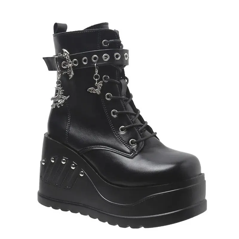 Funki Buys | Boots | Women's Punk Chunky Platform Creepers