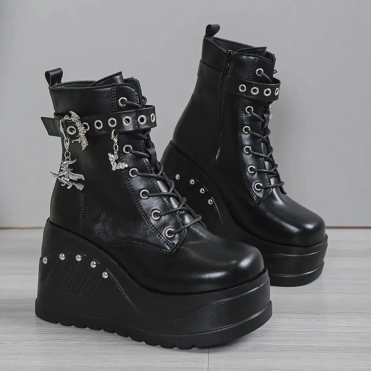 Funki Buys | Boots | Women's Punk Chunky Platform Creepers
