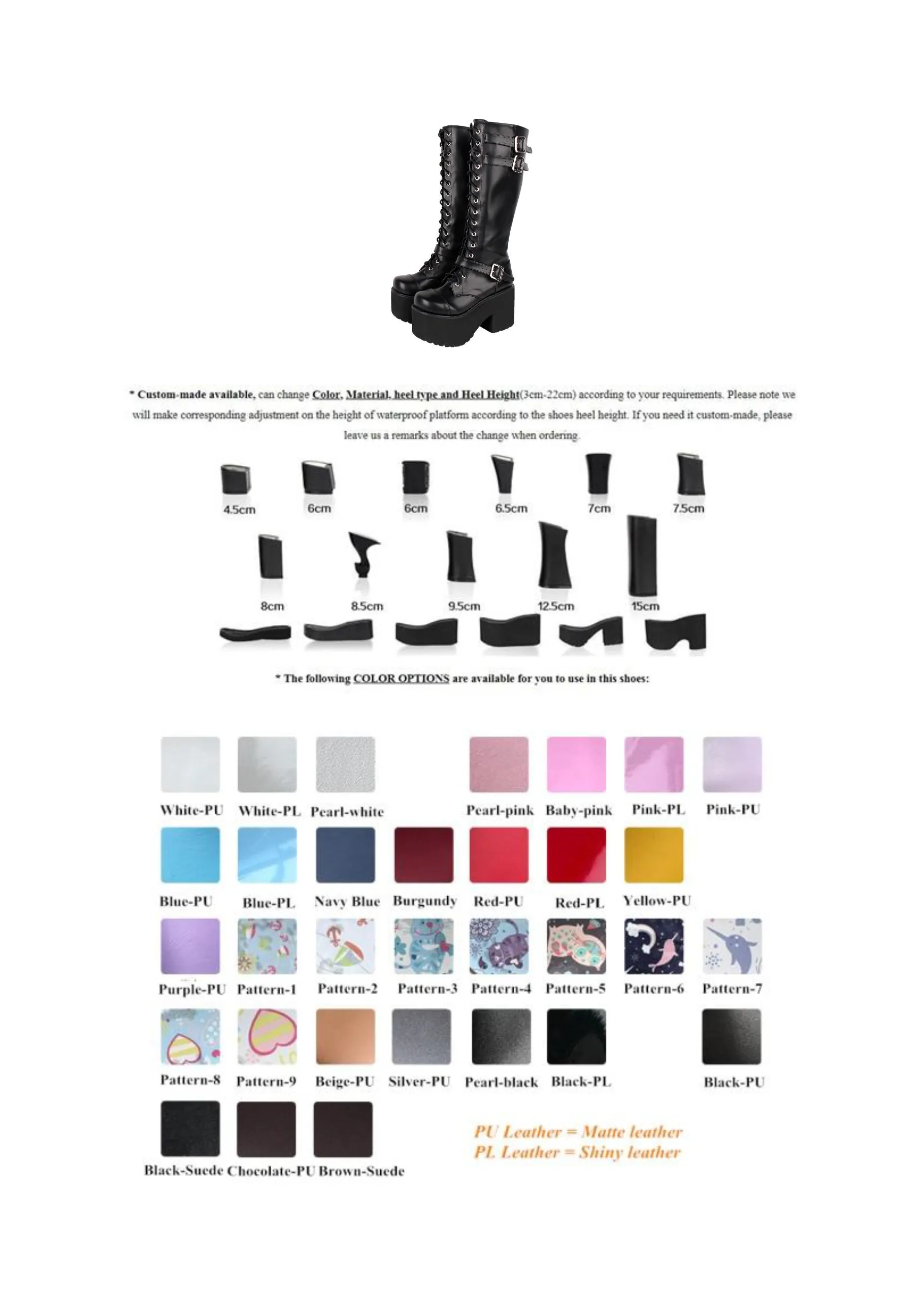 Funki Buys | Boots | Women's Punk Motorcycle  Platforms Boots