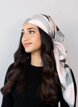 Geometric Floral Head Scarf
