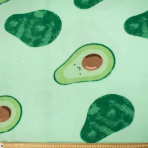 Green Avocado Printed Polar Fleece DSN #5