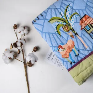 Handmade Animal Print Cotton Small Baby Blanket